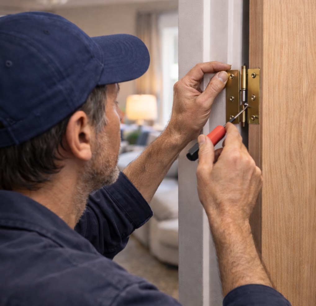 Ajuste de puerta y herrajes