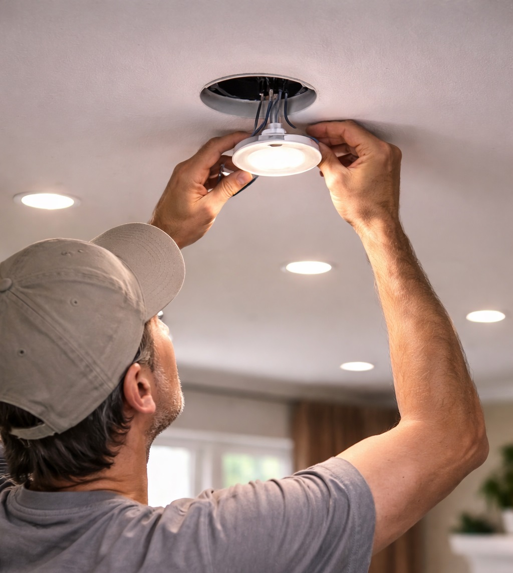 intalación de iluminación interior